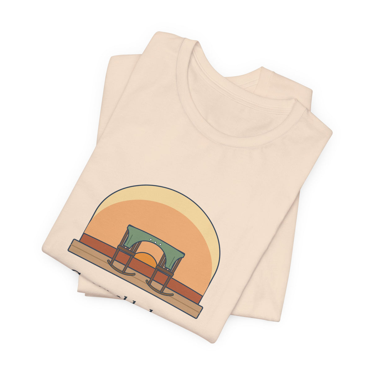 Browning Quote T-Shirt, Grow Old Along with Me, Anniversary Porch Rocking Chairs Tee