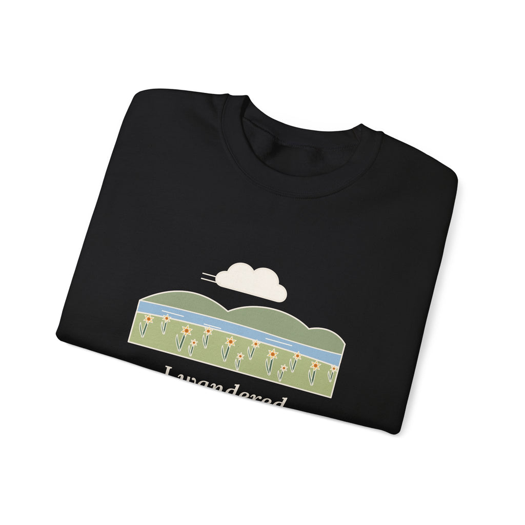 I Wandered Lonely as a Cloud Sweatshirt, Spring Wordsworth Quote Crewneck with Daffodil Meadow