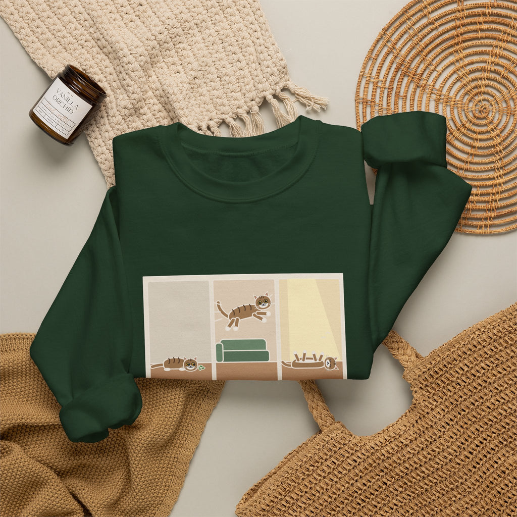 Catnip Sweatshirt, One Pinch, Three Minutes of Chaos, a Four-Hour Nap, Funny Three Panels Crewneck