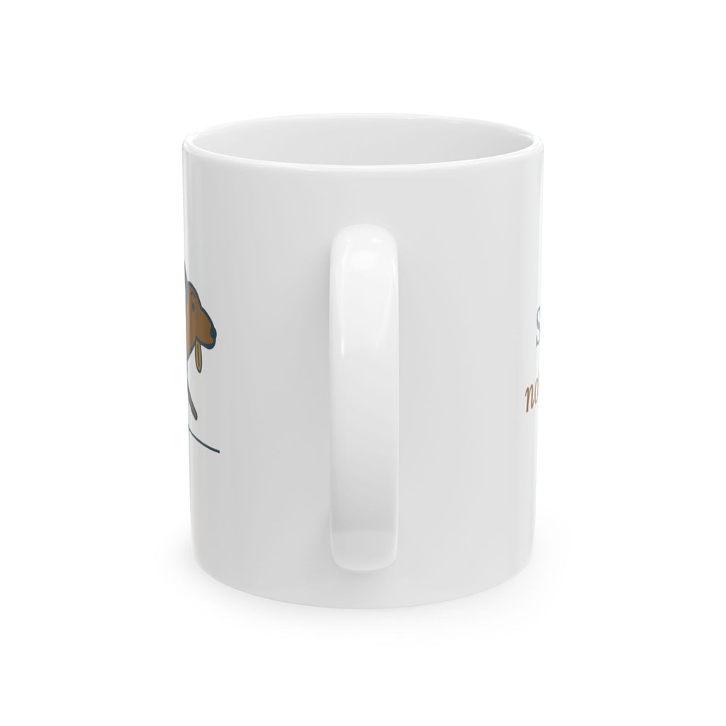 Three-Legged Pets Coffee Mug - Spare Leg Not Required. Rescue Dog Owner Gift Mug