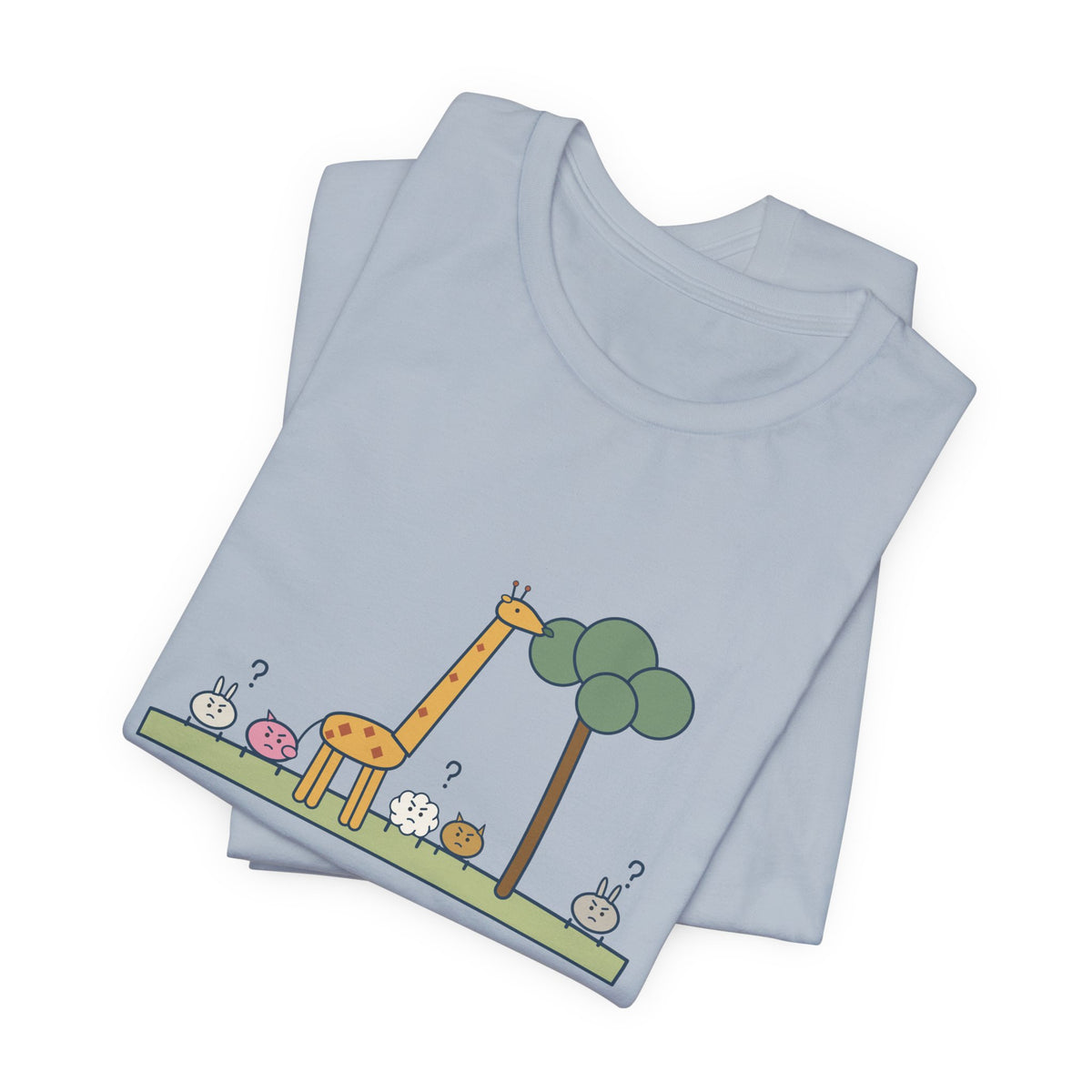 Emerson Quote T-Shirt, To Be Great Is to Be Misunderstood, Wisdom Tall Giraffe Tee