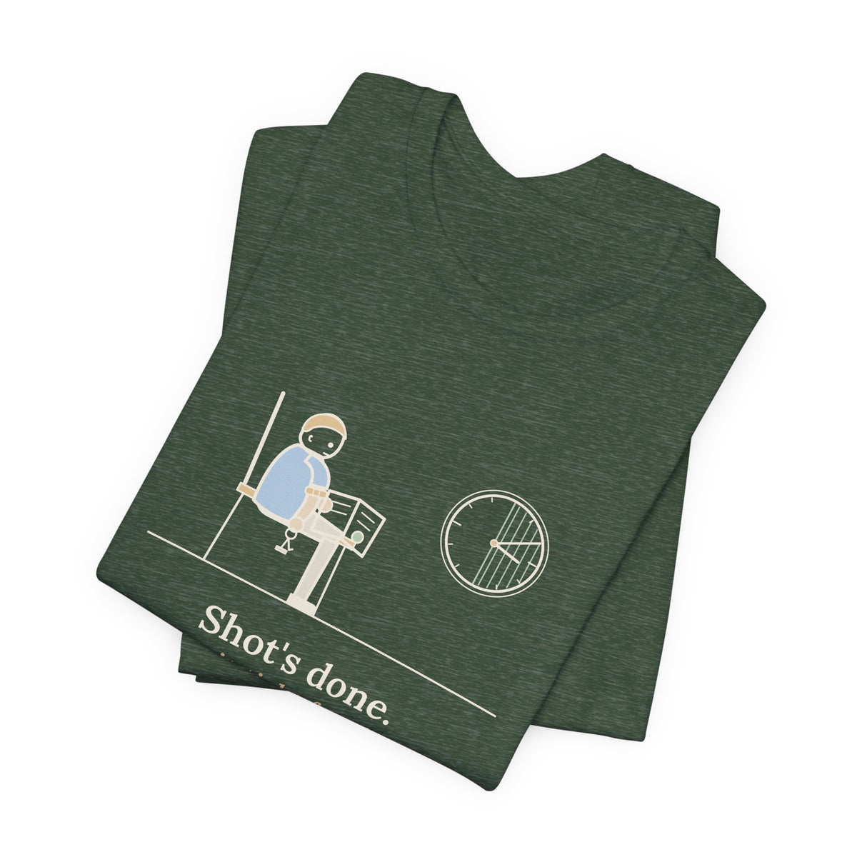 Allergy Nurse T-Shirt - Shot's Done, Now Sit Tight for Thirty Funny Clinic Tee