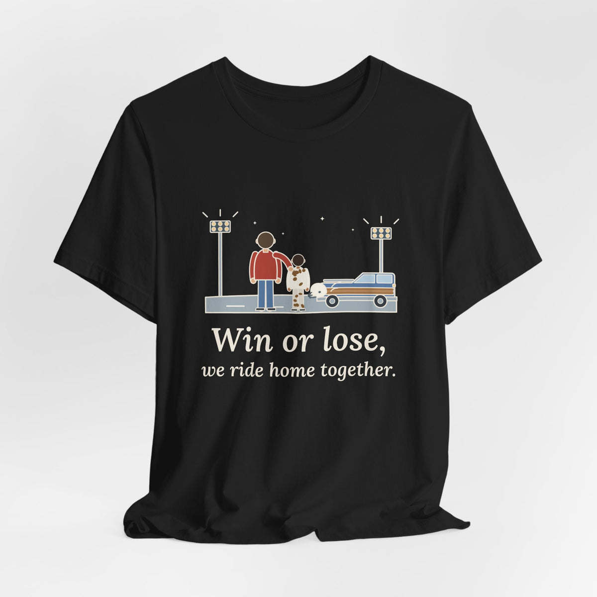 Win or Lose, We Ride Home Together T-Shirt, Football Quote Tee with Friday Night Ride Home