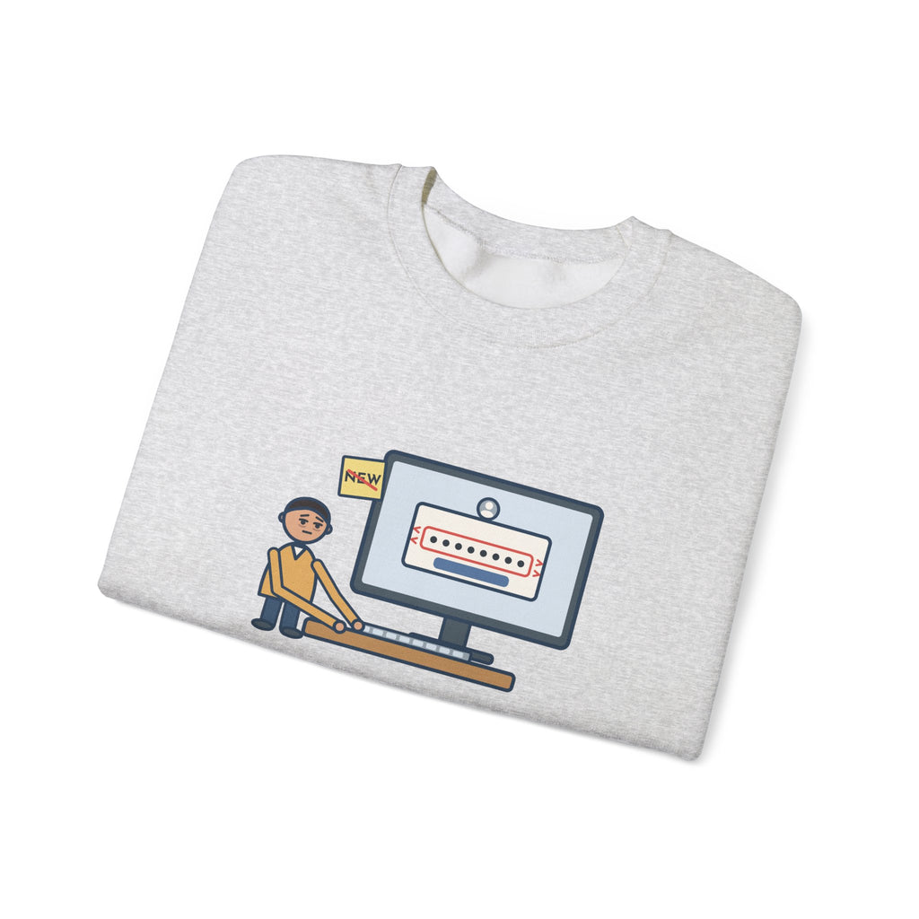 Password Sweatshirt, Changed It, Typed the Old One All Week, Funny Sign-In Box Crewneck