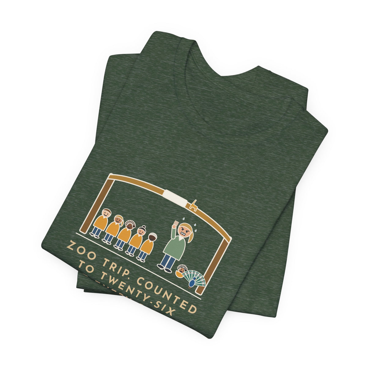 Field Trip Teacher T-Shirt - Zoo Trip, Counted to Twenty-Six at Every Gate