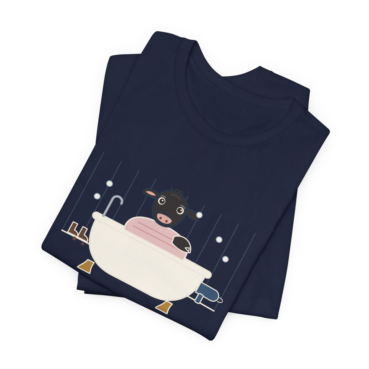 Cattle Rancher T-Shirt - There's a Calf in the Bathtub Again. Calving Season Tee