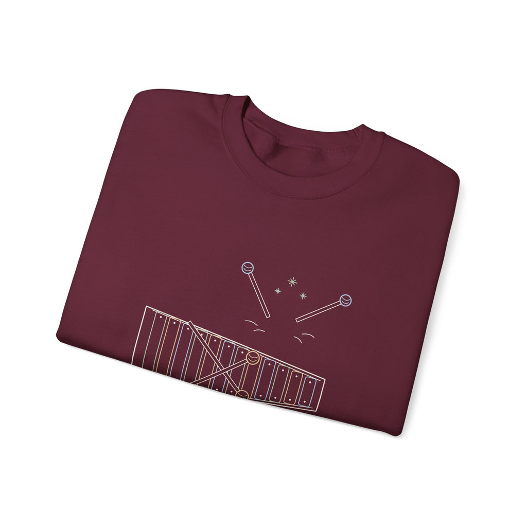 Elementary Music Teacher Crewneck Sweatshirt - Mallets Down, Eyes Up. Music Class Gift