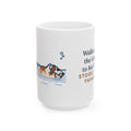 Large Spinone Italiano Mug 15oz - Standing in the Lake, Beard in the Water, Thinking