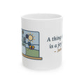 John Keats Quote Mug, A Thing of Beauty Is a Joy Forever, Nature Wildflower Jar Coffee Mug 11oz