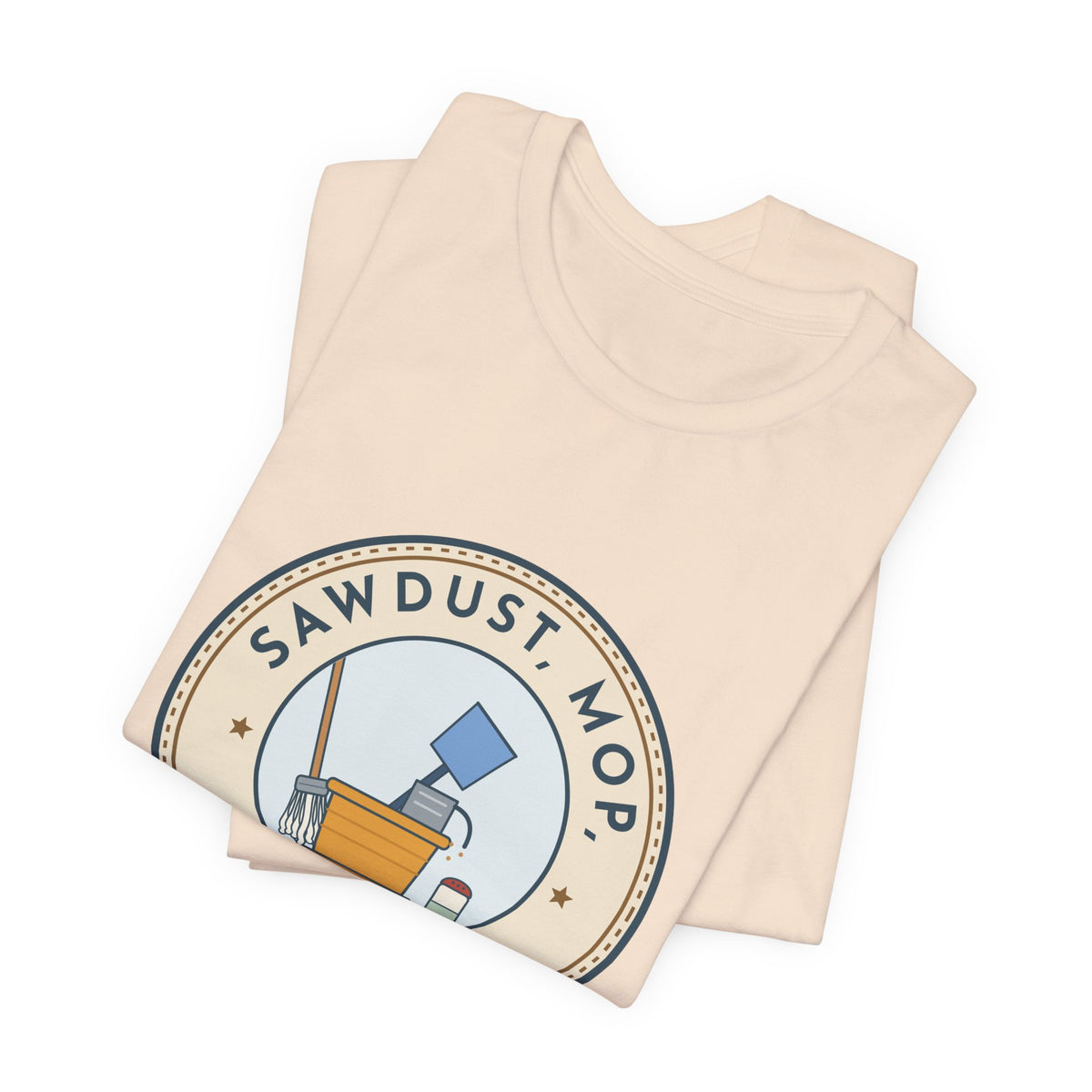 School Custodian T-Shirt - Sawdust, Mop, Room 14. Quiet Hero Custodian Tee