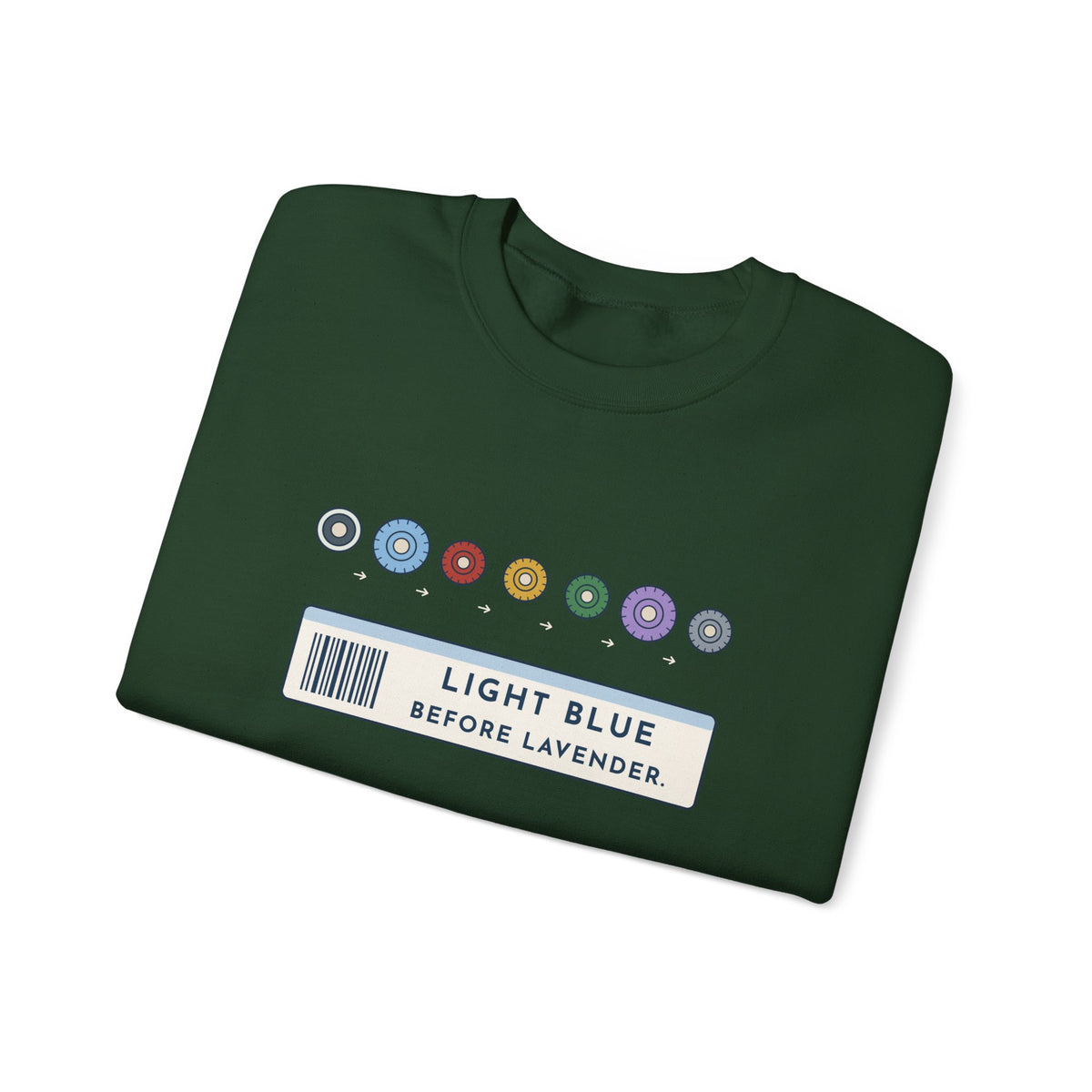 Phlebotomist Crewneck Sweatshirt - Light Blue Before Lavender Lab Gift