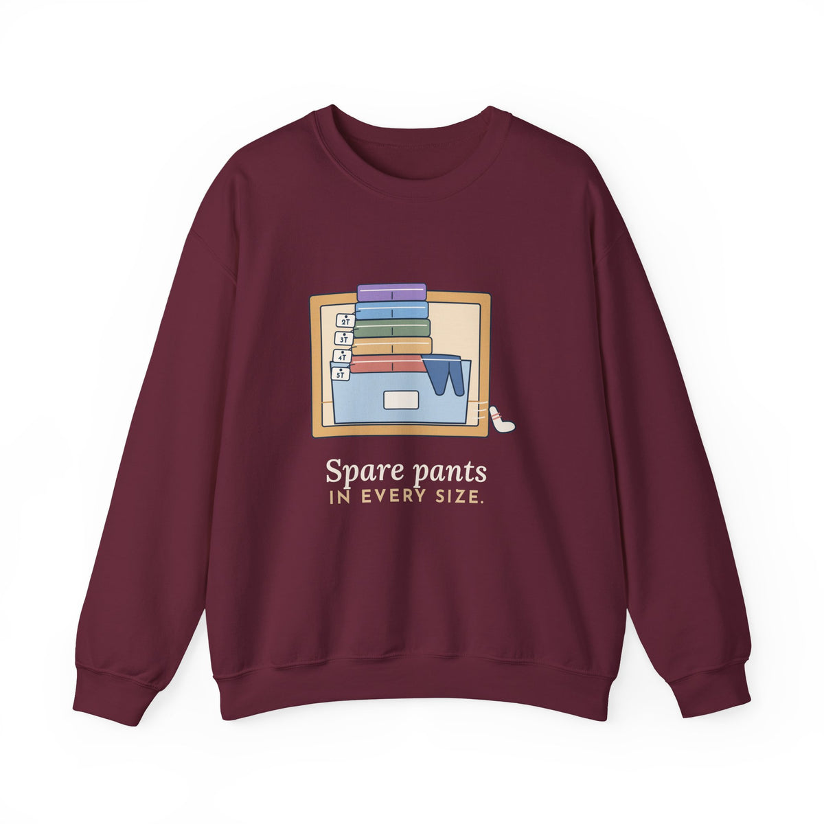 Preschool Teacher Crewneck Sweatshirt - Spare Pants in Every Size Gift