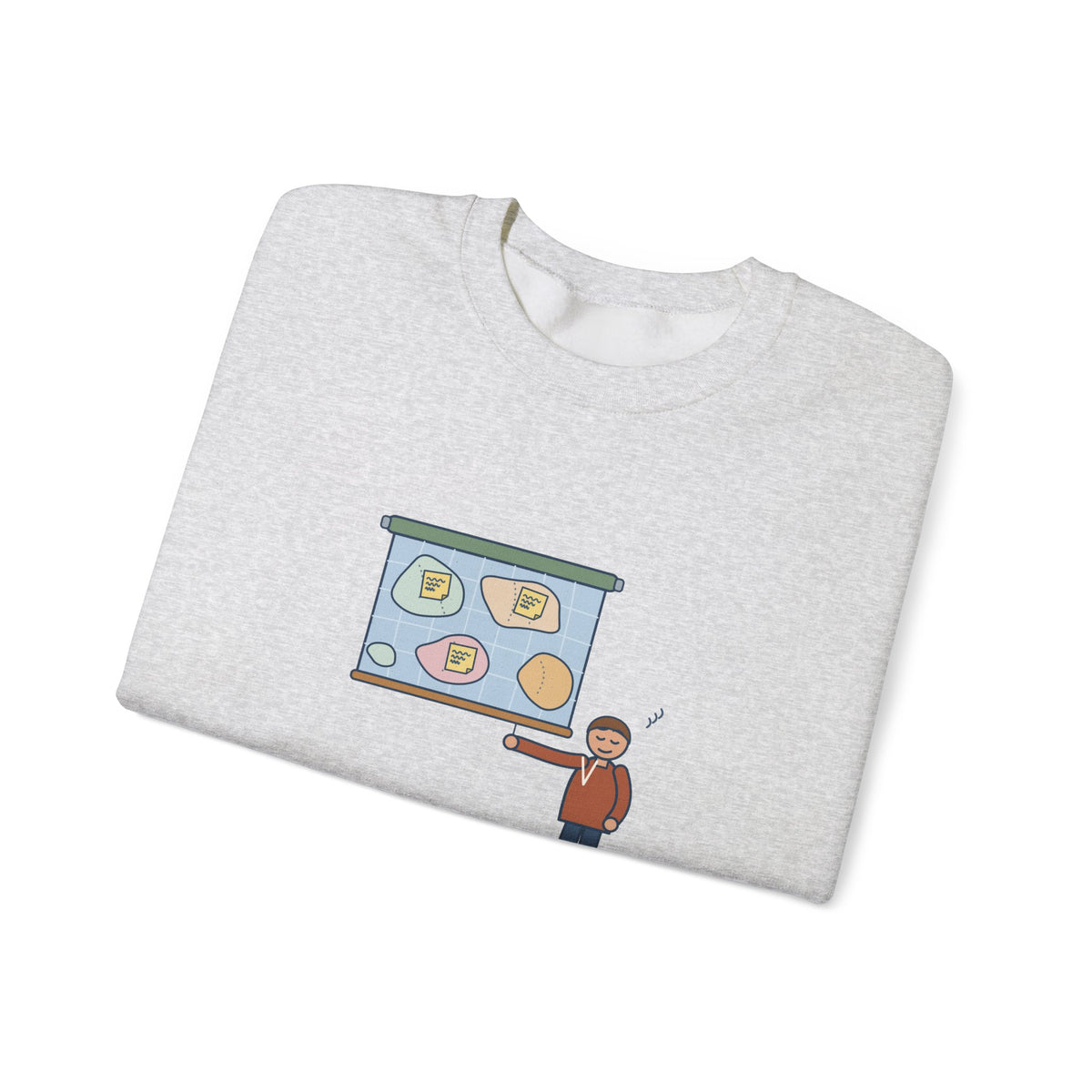 Geography Teacher Crewneck Sweatshirt - Three Countries Renamed Since Printing Classroom Map