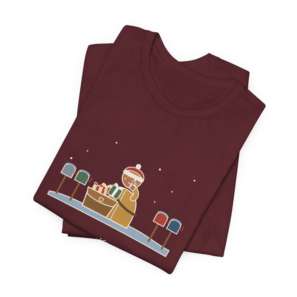 Mail Carrier Christmas T-Shirt - I Know Every Gift on Your List. I'm Not Telling