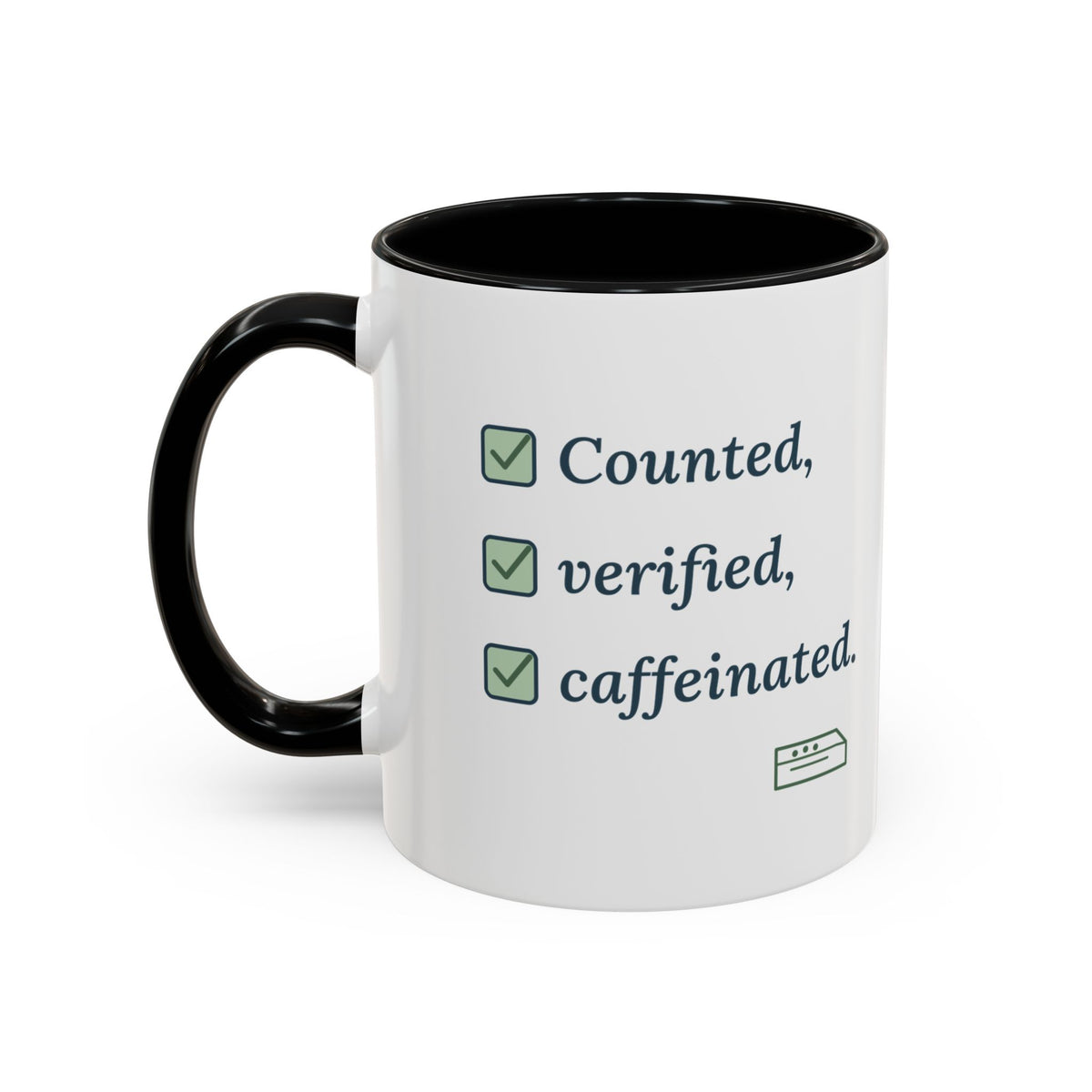 Pharmacist Accent Mug - Counted, Verified, Caffeinated Pharmacy Coffee Mug Gift