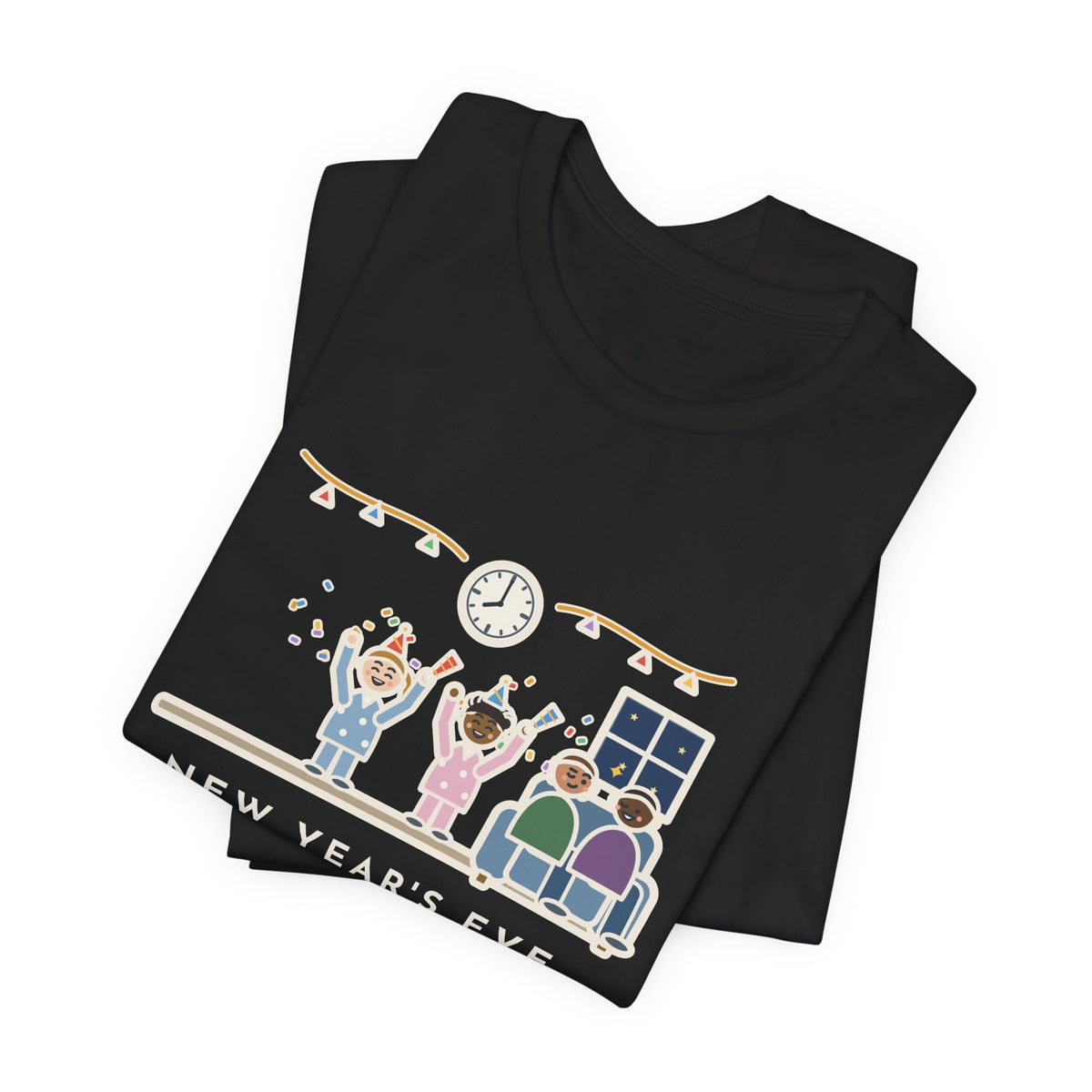 Funny New Year's Eve T-Shirt, With Little Kids, Counted Down at 8:00 and Called It Midnight, Early Countdown Tee