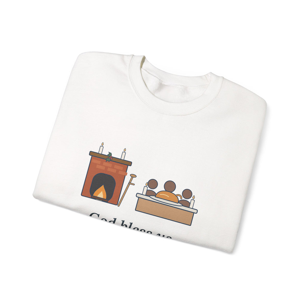 God Bless Us Every One Sweatshirt, Christmas Dickens Quote Crewneck with Hearth and Goose