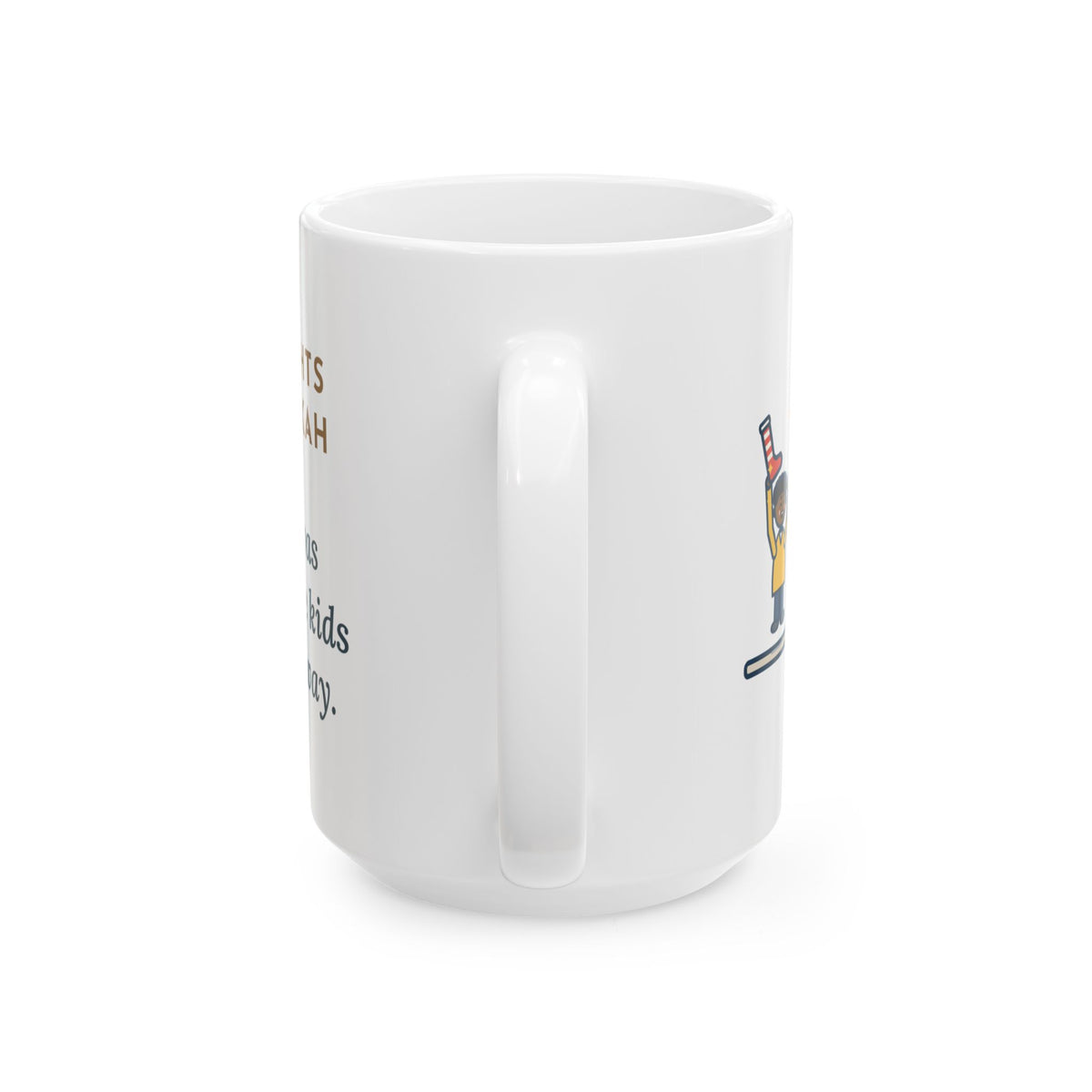 Eight Nights of Gifts, Night Six Was Socks, the Kids Cheered Anyway 15oz Mug, Large Funny Hanukkah Coffee Mug