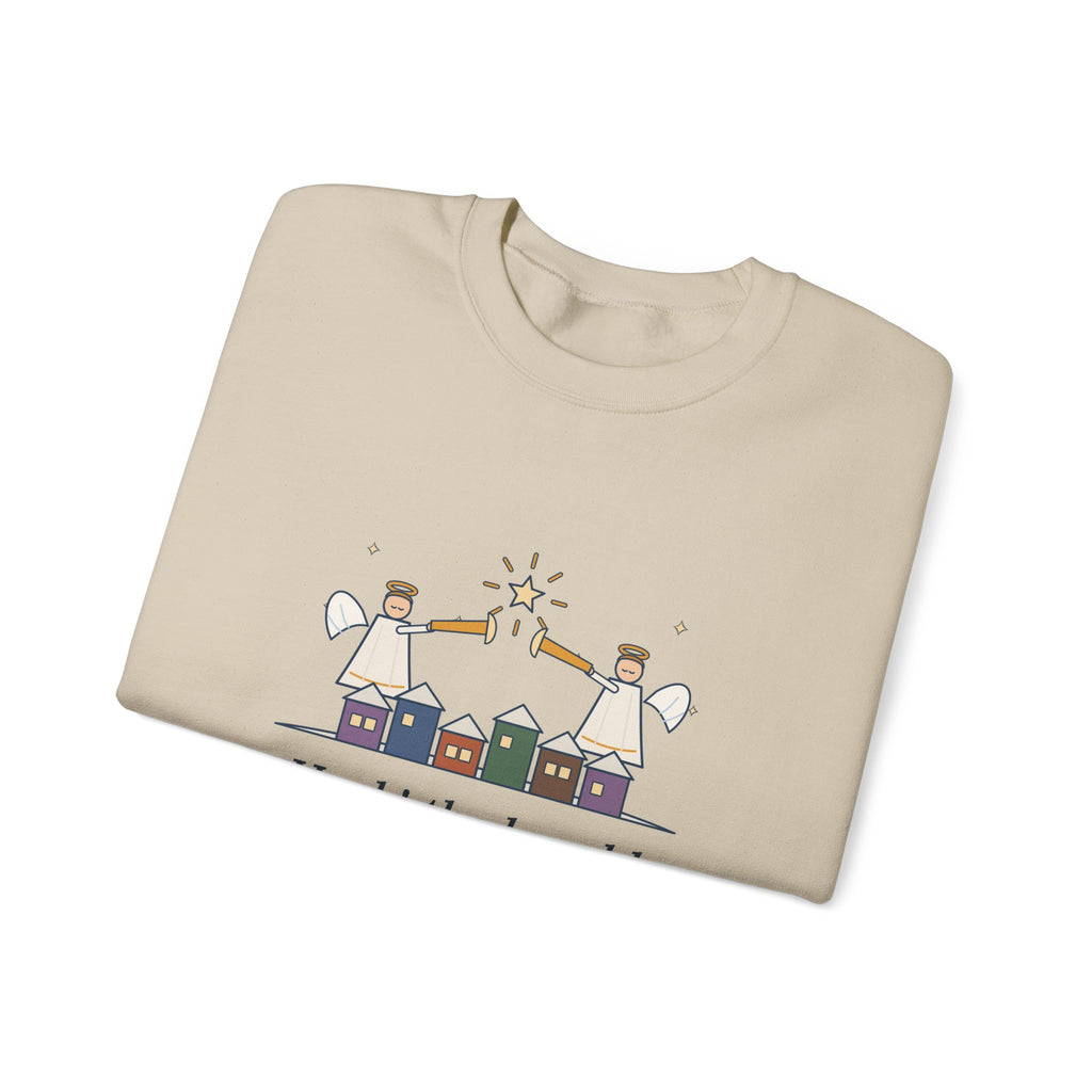 Hark the Herald Angels Sing Sweatshirt, Christmas Charles Wesley Quote Crewneck with Herald Angels