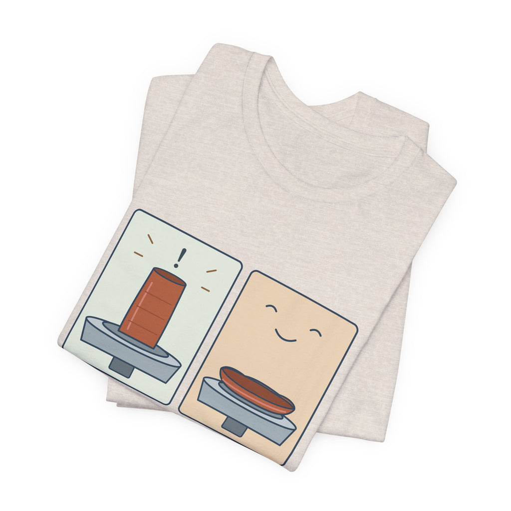 Pottery T-Shirt - It Was a Vase, Now It's a Bowl Funny Wheel Throwing Potter Tee