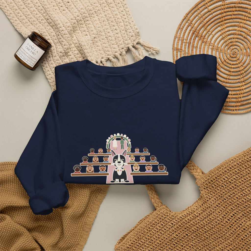 Boston Terrier Crewneck Sweatshirt - Ring Bearer Snort Heard Down the Aisle
