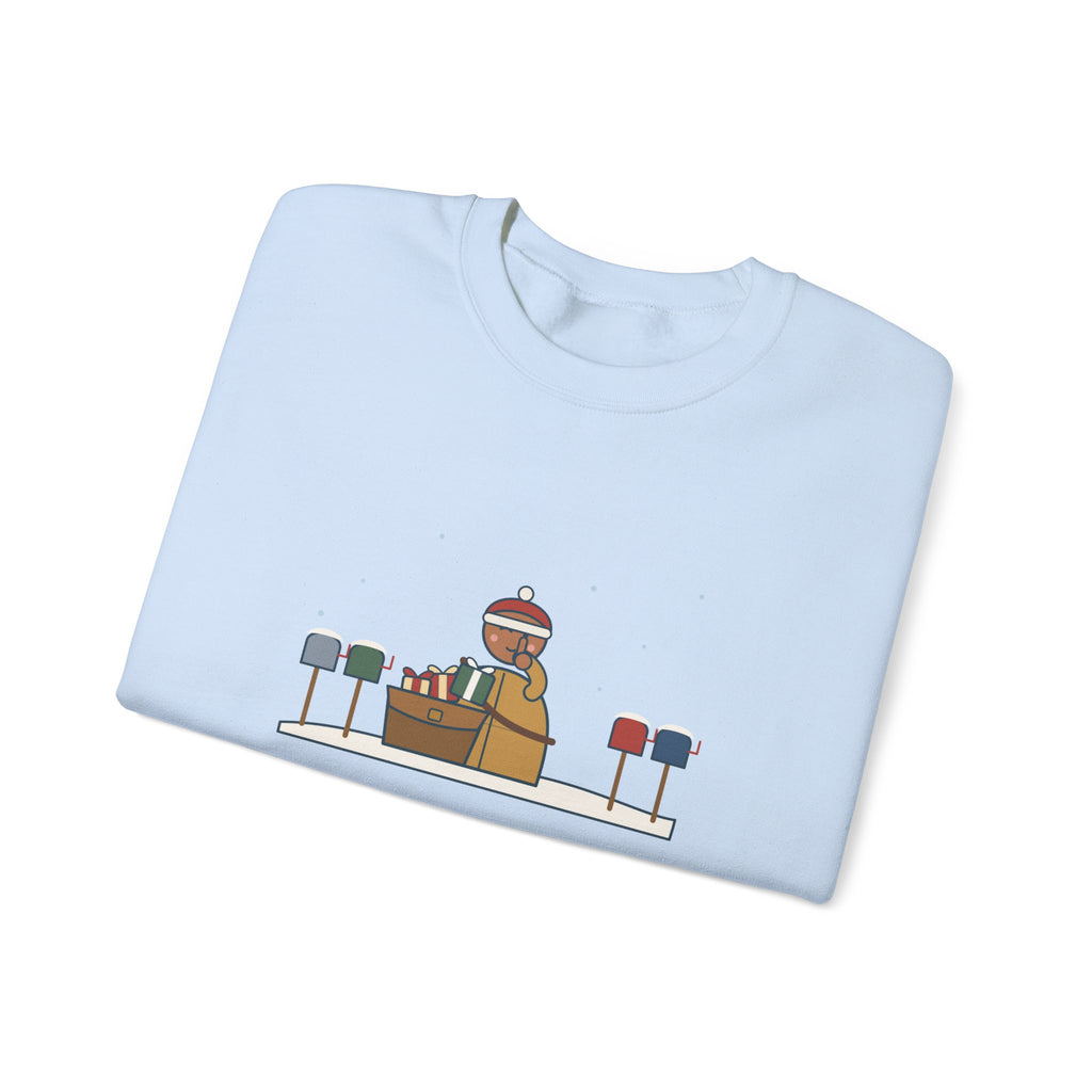 Mail Carrier Christmas Crewneck Sweatshirt - I Know Every Gift on Your List. I'm Not Telling