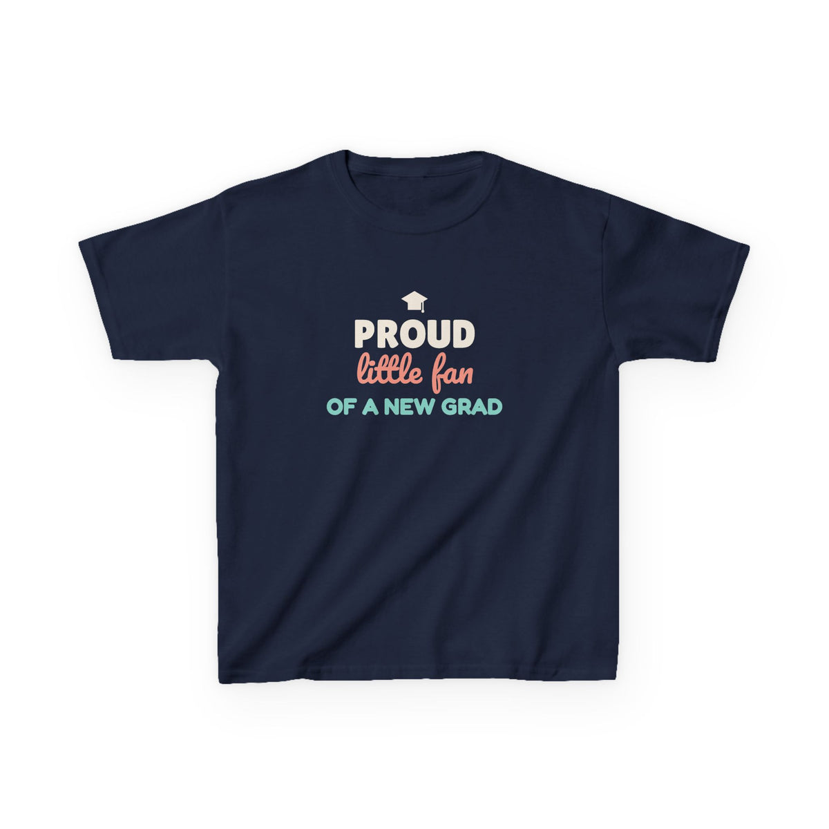 Proud Little Fan of a New Grad Youth T-Shirt, Graduation Kids Shirt