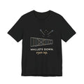 Elementary Music Teacher T-Shirt - Mallets Down, Eyes Up. Xylophone Classroom Tee