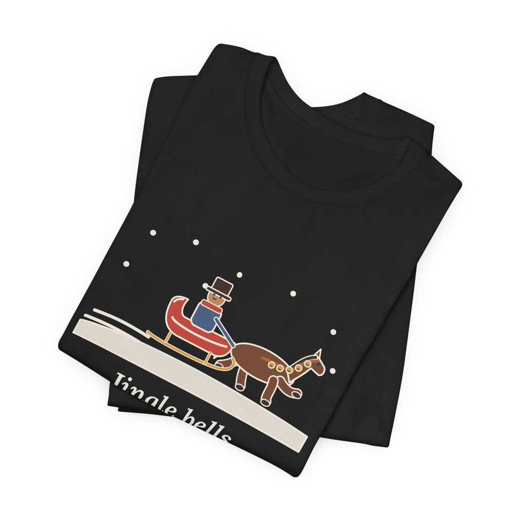 Pierpont Quote T-Shirt, Sleigh Bells in the Snow, Christmas One-Horse Sleigh Tee