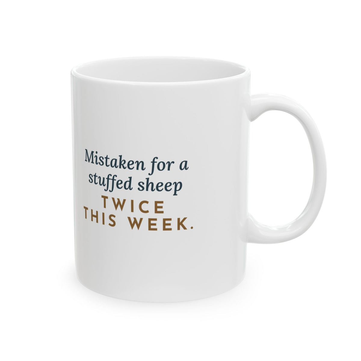 Selkirk Rex Coffee Mug - Mistaken for a Stuffed Sheep