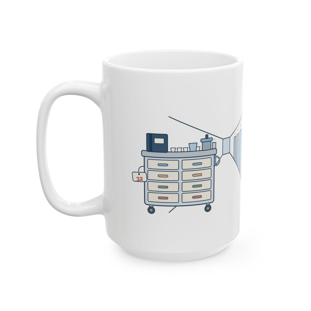 Large 15oz Licensed Practical Nurse Mug - Med Pass: 32 Residents, One Cart