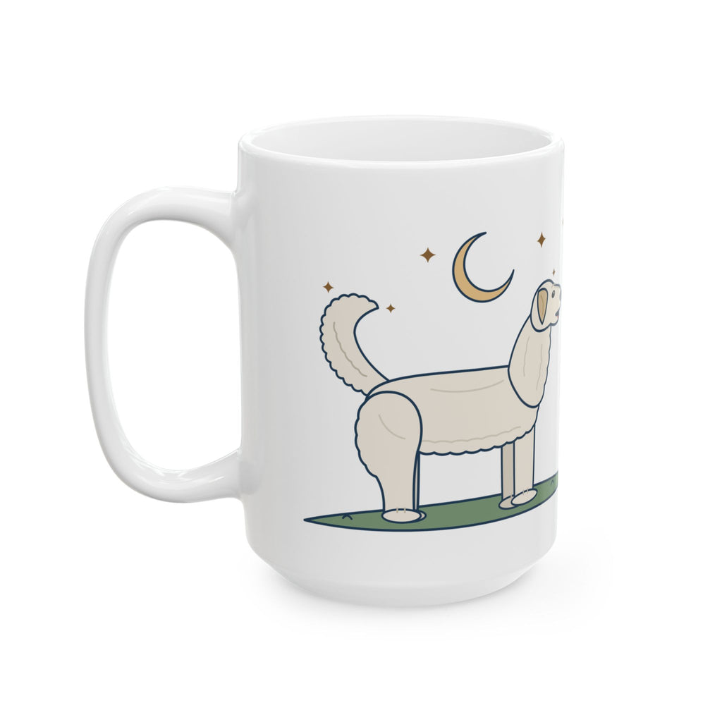 Large 15oz Great Pyrenees Mug - On Patrol Since Sundown Night Barking Dog Owner Mug