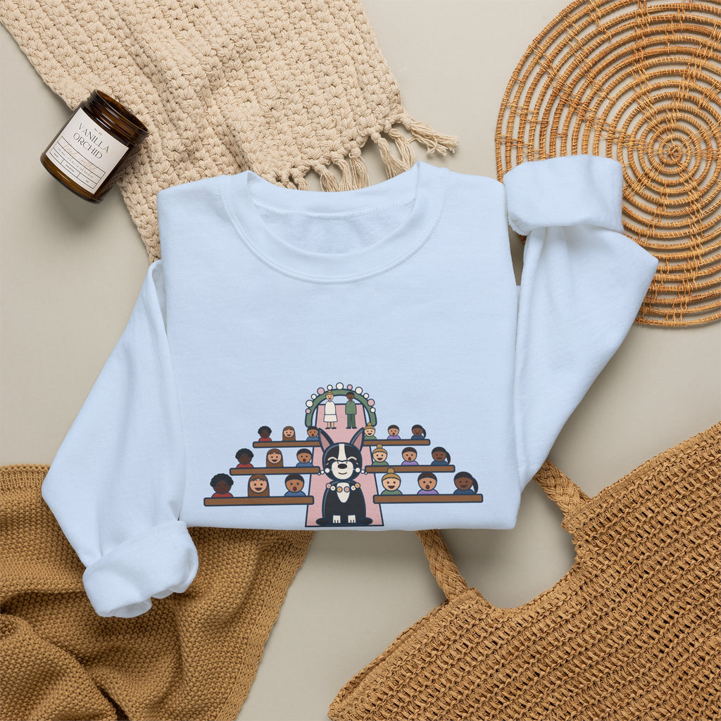 Boston Terrier Crewneck Sweatshirt - Ring Bearer Snort Heard Down the Aisle