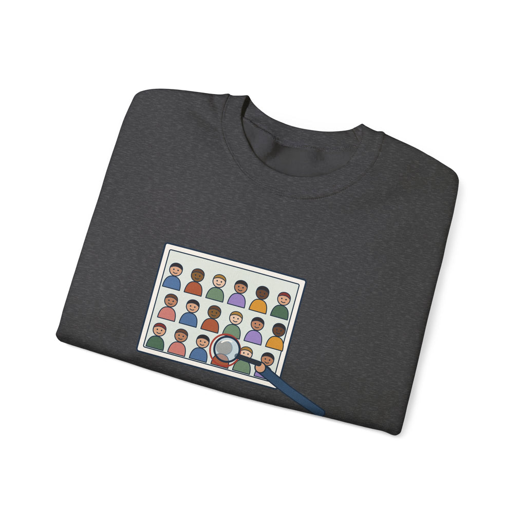 Yearbook Staff Crewneck Sweatshirt - Who's the Kid in Row Three?