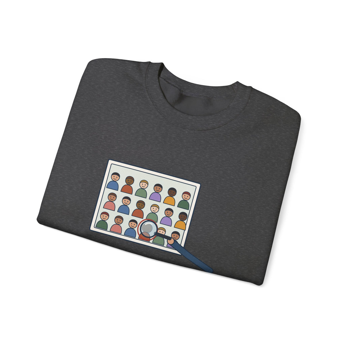 Yearbook Staff Crewneck Sweatshirt - Who's the Kid in Row Three?