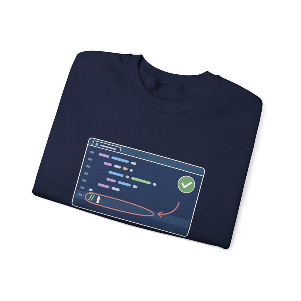 Computer Science Teacher Crewneck Sweatshirt - Your Code Works. Now Comment It.