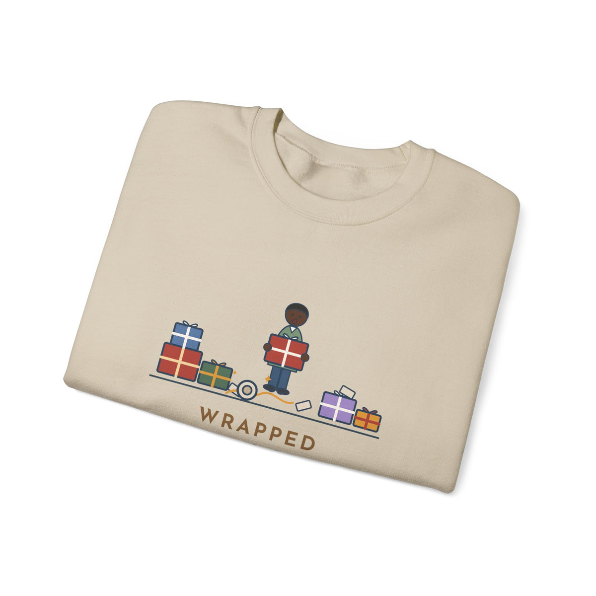 Funny Christmas Crewneck Sweatshirt - The Tape Was Under the Last Gift