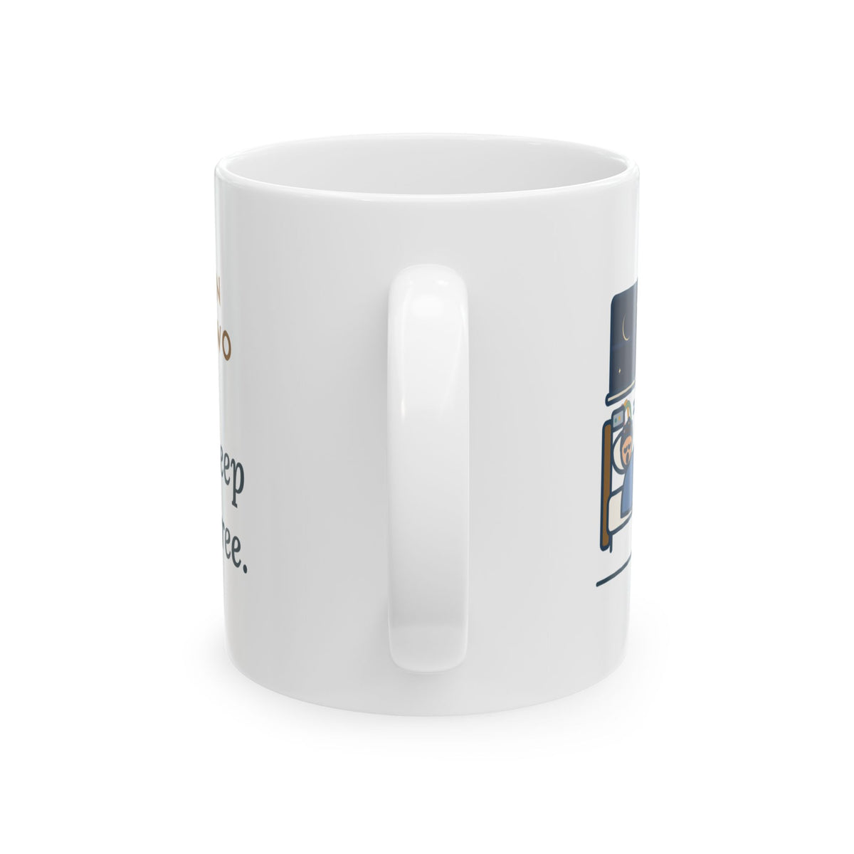 Sleep Lab Nurse Coffee Mug 11oz - Glued On Twenty-Two Wires, He Fell Asleep at Wire Three