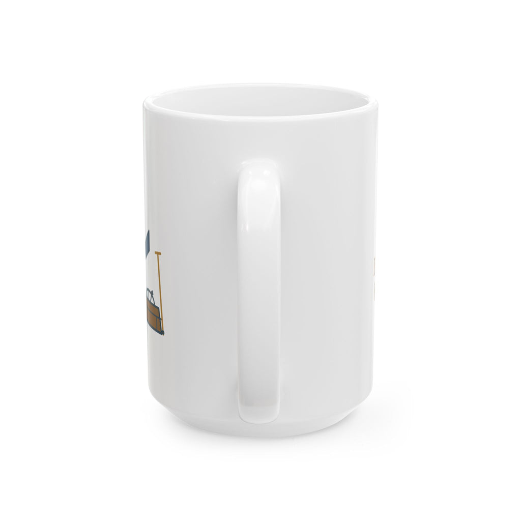 Large 15oz Elevator Mechanic Mug - Press It Once. I Promise It Heard You. Trade Gift