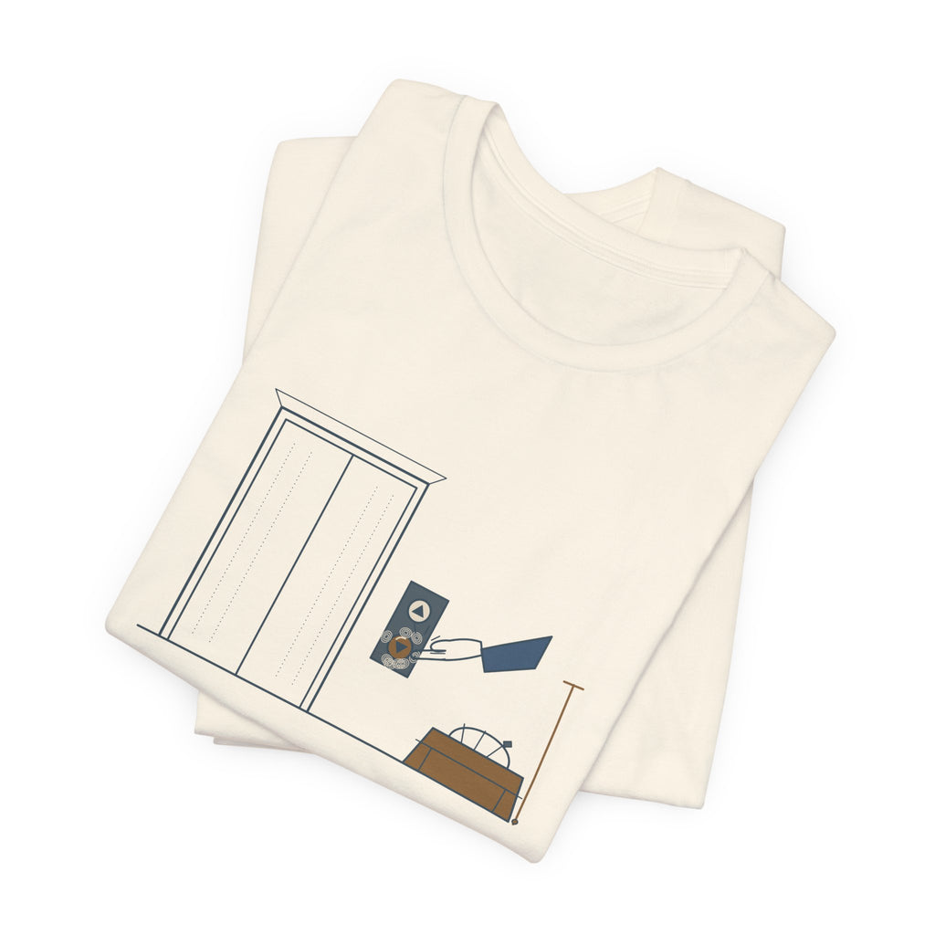 Elevator Mechanic T-Shirt - Press It Once. I Promise It Heard You. Funny Trade Tee