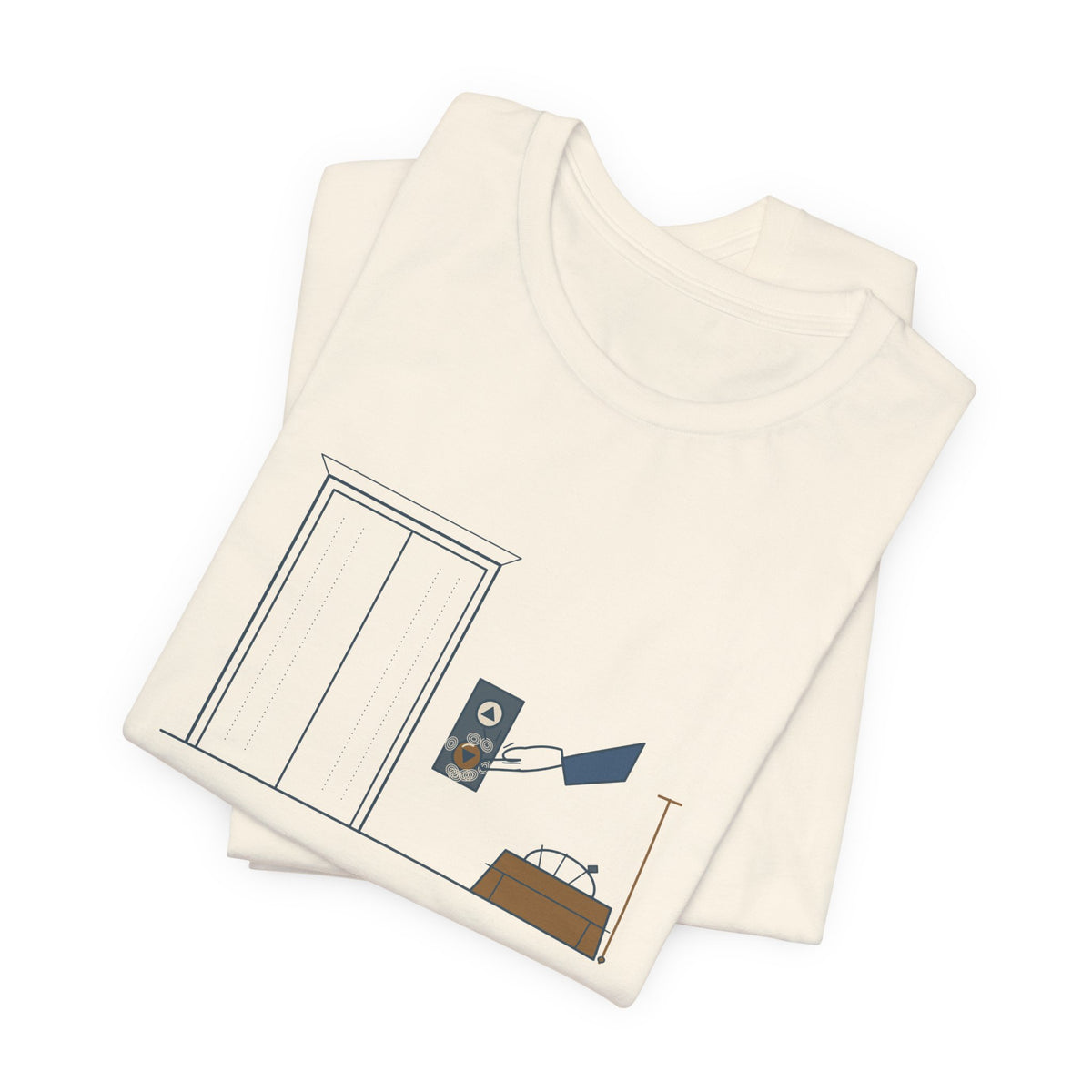Elevator Mechanic T-Shirt - Press It Once. I Promise It Heard You. Funny Trade Tee