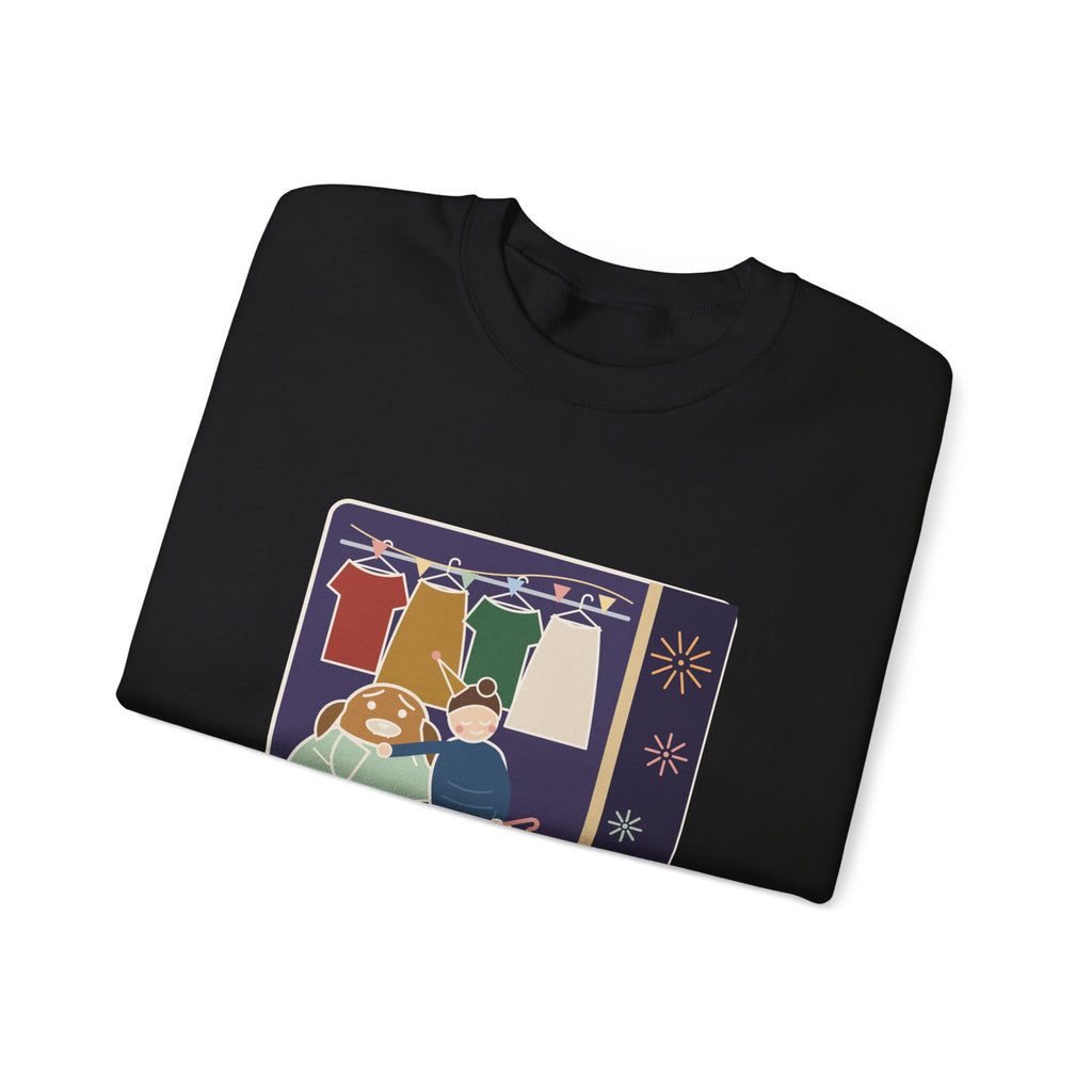 New Year 2027 Crewneck Sweatshirt - Rang in 2027 in the Closet with the Dog, Dog Mom and Dad Gift