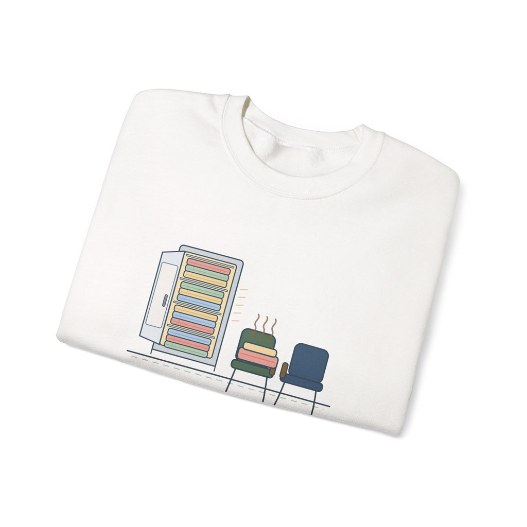 Chaplain Crewneck Sweatshirt - Mostly I Listen. Sometimes I Find Warm Blankets.