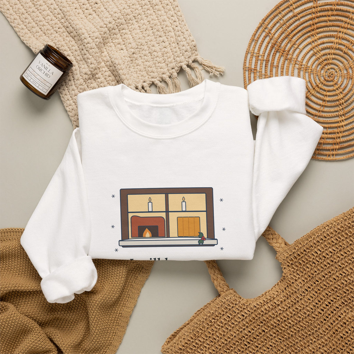 I Will Honour Christmas in My Heart Sweatshirt, Christmas Dickens Quote Crewneck with Candlelit Window