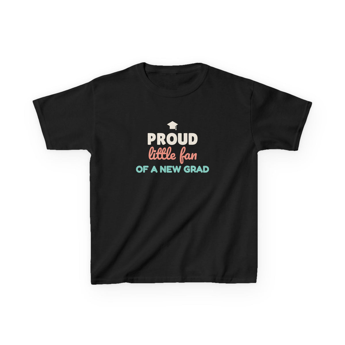 Proud Little Fan of a New Grad Youth T-Shirt, Graduation Kids Shirt