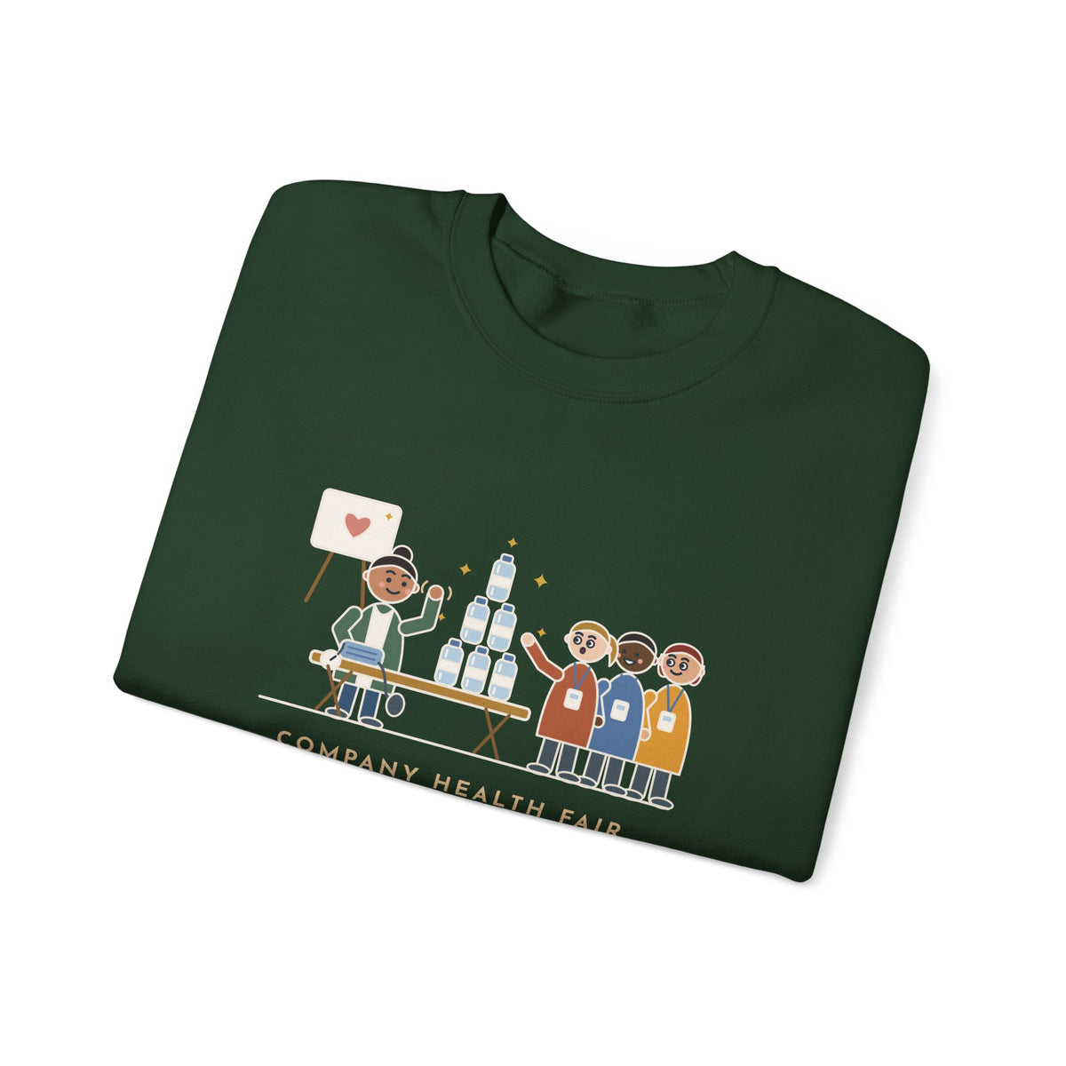 Corporate Wellness Nurse Crewneck Sweatshirt - The Line Was for the Free Water Bottle