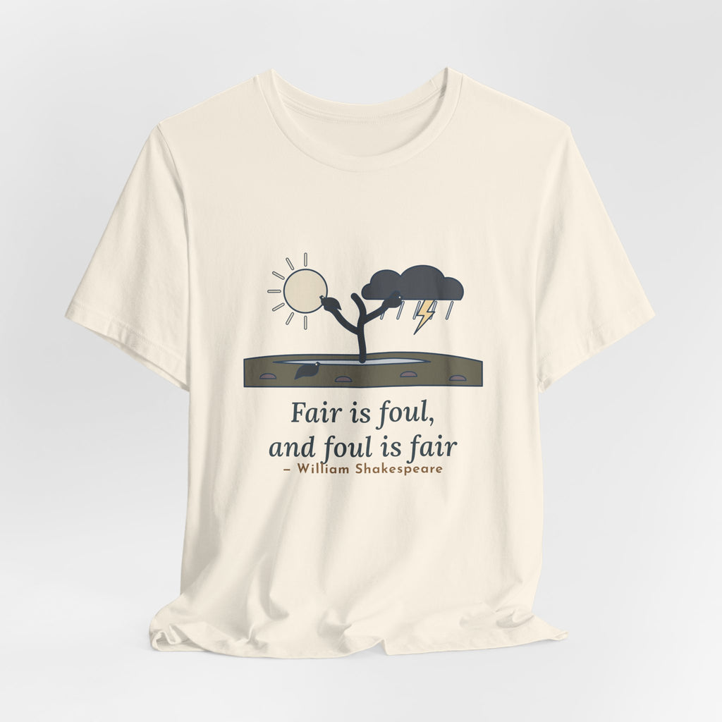 Shakespeare Quote T-Shirt, Fair Is Foul and Foul Is Fair, Gothic Twisted Heath Tree Tee