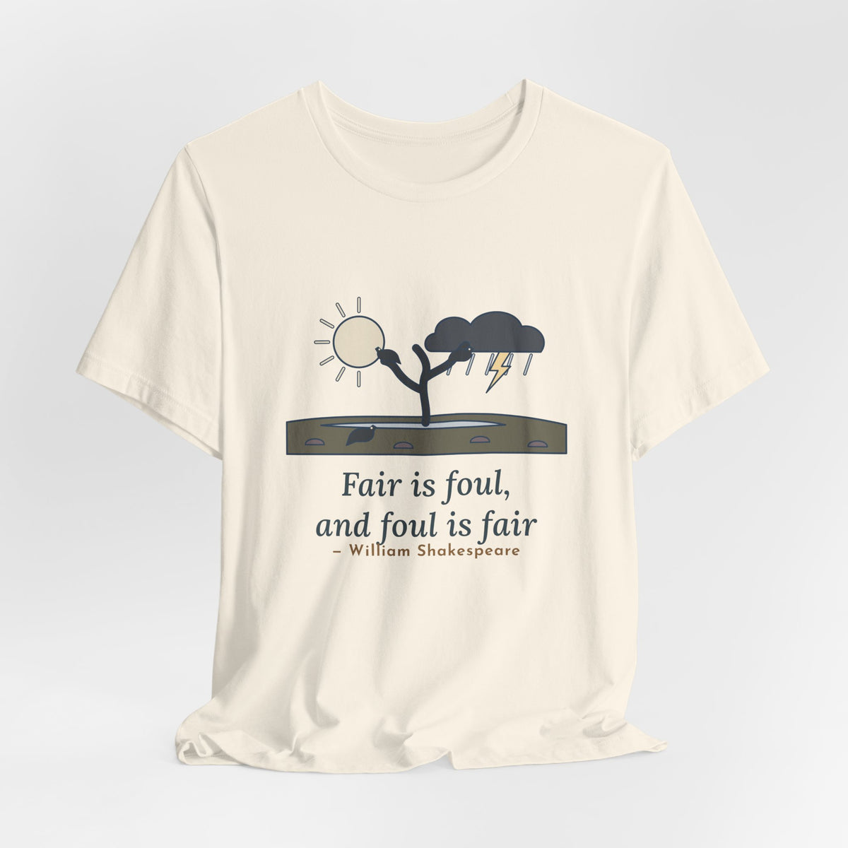 Shakespeare Quote T-Shirt, Fair Is Foul and Foul Is Fair, Gothic Twisted Heath Tree Tee
