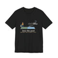 Portuguese Water Dog T-Shirt - Into the Pool Before the Cover Is Off Funny Dog Tee