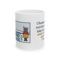 Chesapeake Bay Retriever Mug, Saw the Lake in January and Went In Anyway, Twice, Funny Coffee Mug 11oz